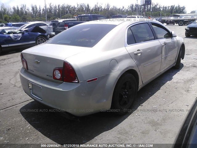 1G1ZC5E07AF158959 - 2010 CHEVROLET MALIBU 1LT Champagne photo 4