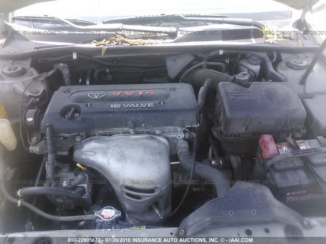 4T1BE32K82U530282 - 2002 TOYOTA CAMRY LE/XLE/SE 银色 照片 10