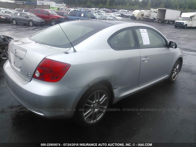 JTKDE177470172434 - 2007 TOYOTA SCION TC 银色 照片 4