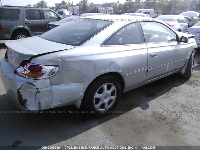 2T1CF28P63C602212 - 2003 TOYOTA CAMRY SOLARA SE/SLE ვერცხლისფერი ფოტო 4