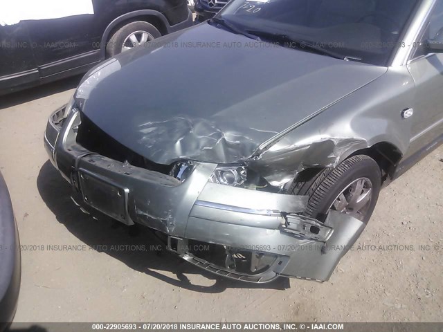 WVWRH63BX2P175219 - 2002 VOLKSWAGEN PASSAT GLX 绿色 照片 6