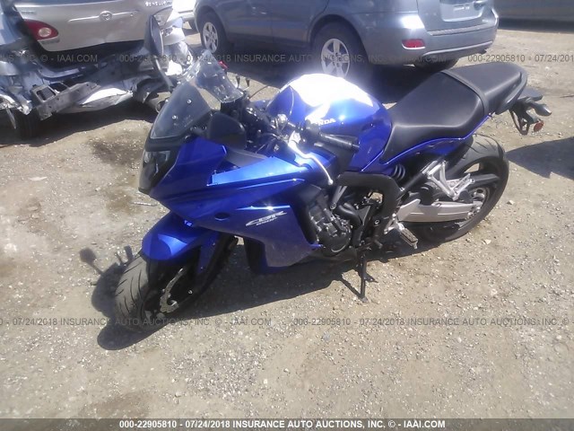 MLHRC7403E5000826 - 2014 HONDA CBR650 F BLUE photo 2