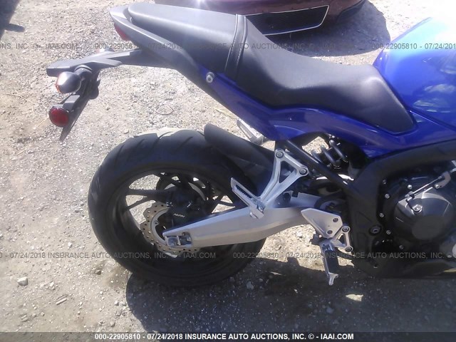 MLHRC7403E5000826 - 2014 HONDA CBR650 F BLUE photo 6