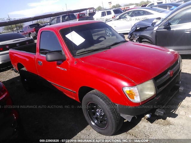 4TANL42N6YZ593430 - 2000 TOYOTA TACOMA RED photo 1