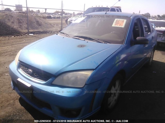 1FAFP34N67W107967 - 2007 FORD FOCUS ZX4/S/SE/SES 蓝色 照片 2