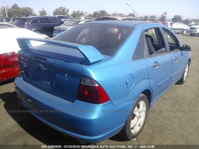 1FAFP34N67W107967 - 2007 FORD FOCUS ZX4/S/SE/SES 蓝色 照片 4