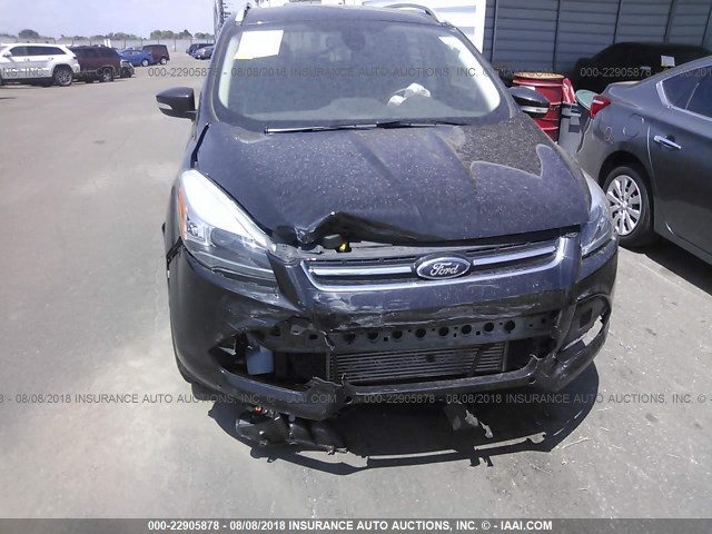 1FMCU9J90FUB47368 - 2015 FORD ESCAPE TITANIUM BLACK photo 6
