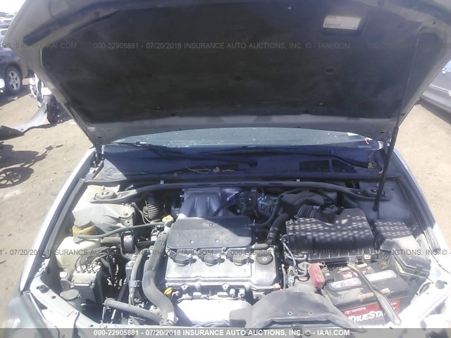 4T1BF30K72U014074 - 2002 TOYOTA CAMRY LE/XLE/SE SILVER photo 10