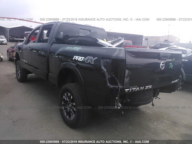 1N6AA1F41HN500942 - 2017 NISSAN TITAN XD SL/PRO-4X/PLAT RES/SV BLACK photo 3