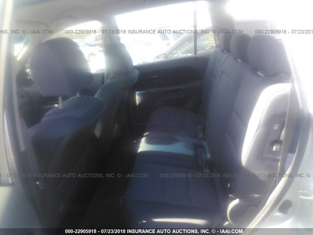 2HKYF18106H550735 - 2006 HONDA PILOT LX SILVER photo 8