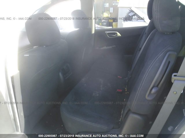 5N1AR2MN4DC631930 - 2013 NISSAN PATHFINDER S/SV/SL/PLATINUM SILVER photo 8