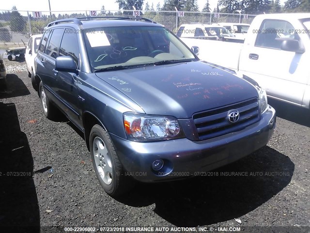 JTEEP21A450115336 - 2005 TOYOTA HIGHLANDER LIMITED BLUE photo 1