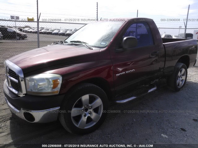 1D7HA16K56J192491 - 2006 DODGE RAM 1500 ST RED photo 2