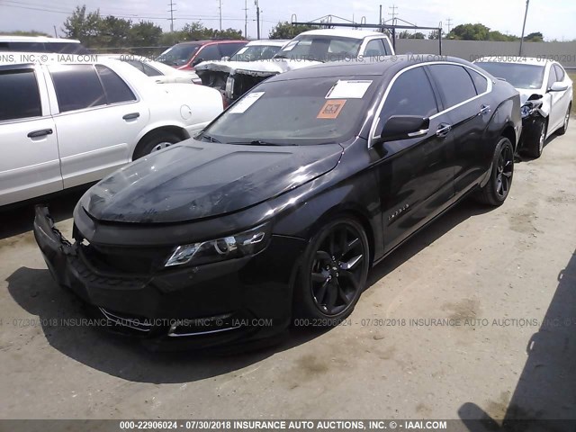 2G1145S32H9104772 - 2017 CHEVROLET IMPALA PREMIER BLACK photo 2