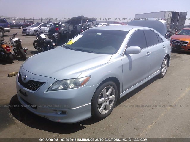 4T1BE46K57U558046 - 2007 TOYOTA CAMRY NEW GENERAT CE/LE/XLE/SE BLUE photo 2