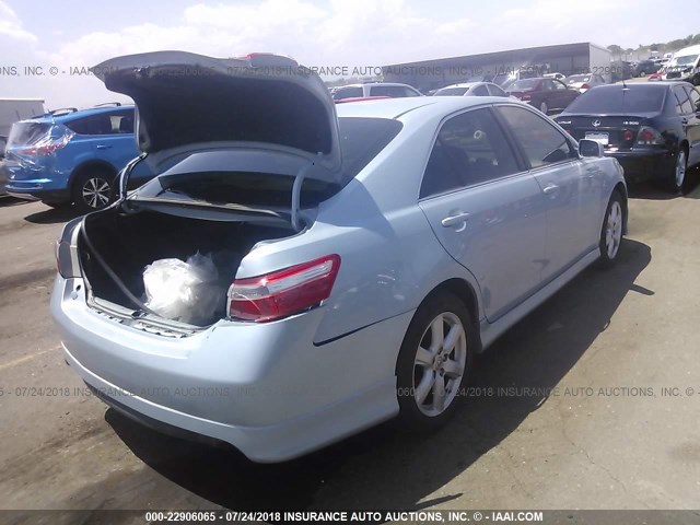 4T1BE46K57U558046 - 2007 TOYOTA CAMRY NEW GENERAT CE/LE/XLE/SE BLUE photo 4