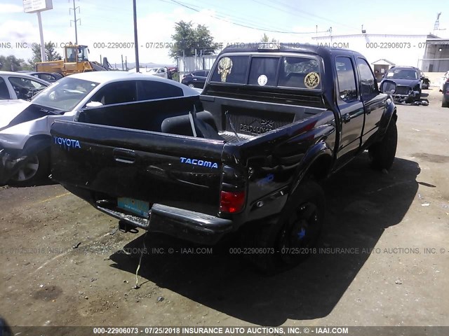 5TEGN92N52Z088494 - 2002 TOYOTA TACOMA DOUBLE CAB PRERUNNER BLACK photo 4