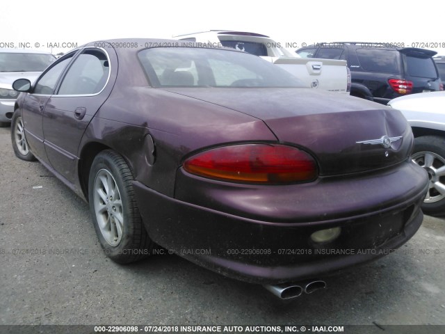 2C3HC56G61H591576 - 2001 CHRYSLER LHS MAROON photo 3