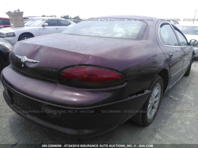 2C3HC56G61H591576 - 2001 CHRYSLER LHS MAROON photo 4