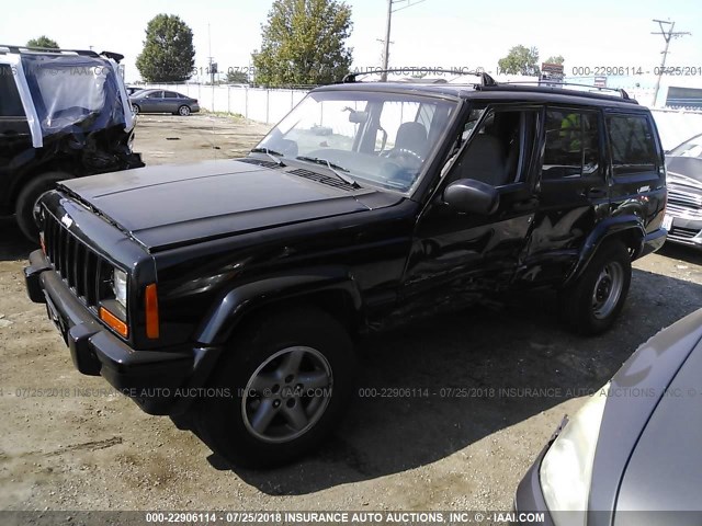 1J4FJ68S2WL208818 - 1998 JEEP CHEROKEE SPORT/CLASSIC შავი ფოტო 2