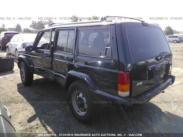 1J4FJ68S2WL208818 - 1998 JEEP CHEROKEE SPORT/CLASSIC BLACK photo 3