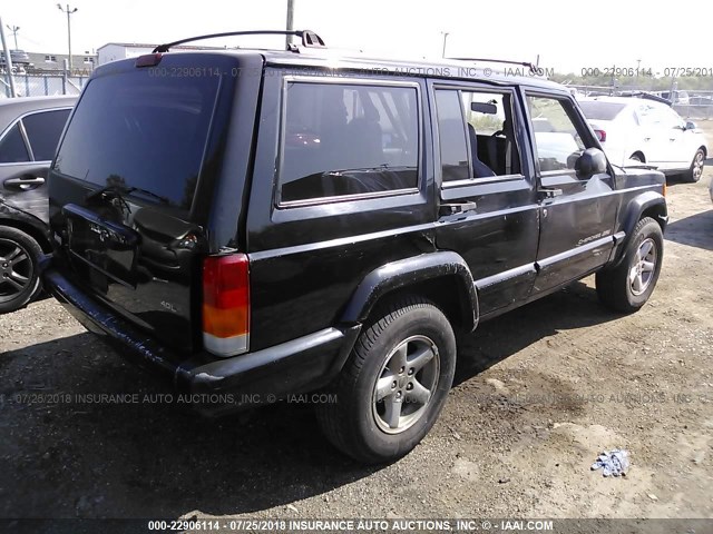 1J4FJ68S2WL208818 - 1998 JEEP CHEROKEE SPORT/CLASSIC BLACK photo 4