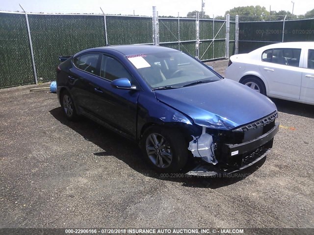 5NPD84LF8JH264007 - 2018 HYUNDAI ELANTRA SEL/VALUE/LIMITED BLUE photo 1