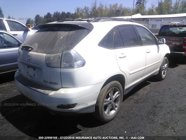 JTJHW31U762005369 - 2006 LEXUS RX 400 WHITE photo 4