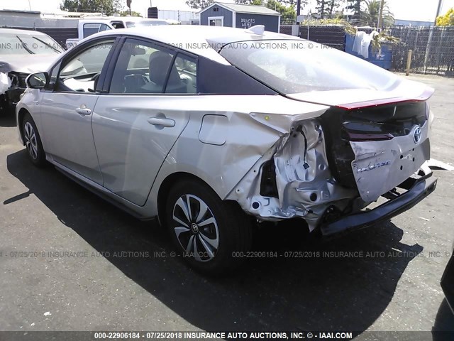 JTDKARFPXH3038148 - 2017 TOYOTA PRIUS PRIME  香槟色 照片 3