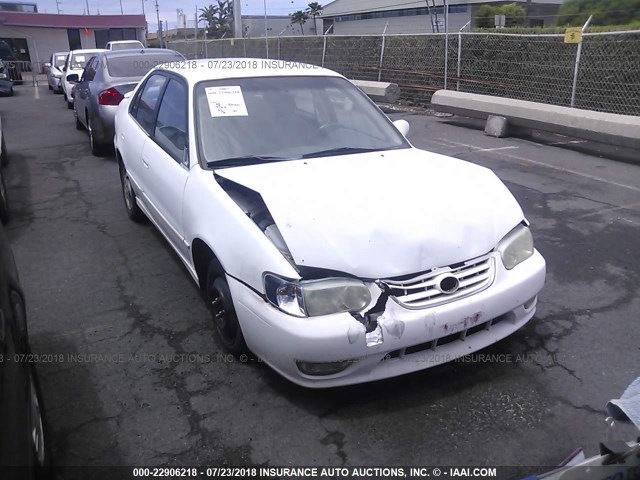 1NXBR12E01Z549202 - 2001 TOYOTA COROLLA CE/LE/S WHITE photo 1