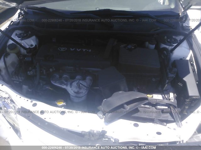 4T4BE46K78R041306 - 2008 TOYOTA CAMRY CE/LE/XLE/SE WHITE photo 10