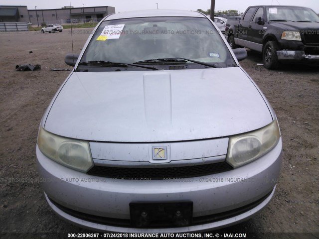 1G8AG54FX4Z130326 - 2004 SATURN ION LEVEL 1 GRAY photo 6