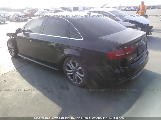 WAUDGAFL2EA094787 - 2014 AUDI S4 PREMIUM PLUS BLACK photo 3