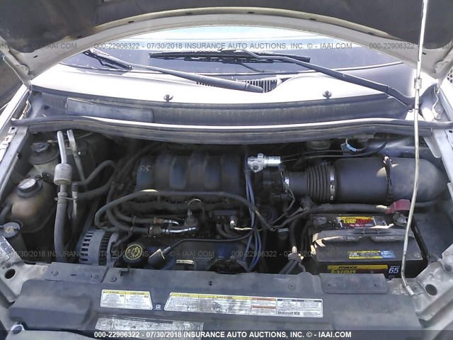 2FMZA5049YBC84514 - 2000 FORD WINDSTAR WAGON SILVER photo 10