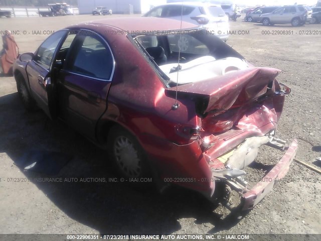 1MELM50U9VG621087 - 1997 MERCURY SABLE GS MAROON photo 3