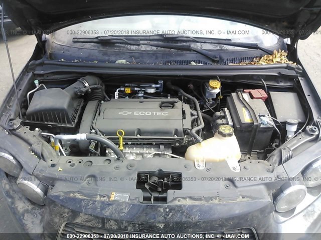 1G1JA5SH5C4218880 - 2012 CHEVROLET SONIC LS 黑色 照片 10