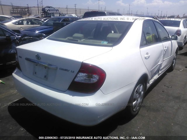 JTDBE32K430156248 - 2003 TOYOTA CAMRY LE/XLE 白色 照片 4