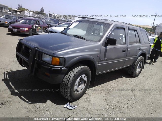 4S6CM58VXT4408276 - 1996 HONDA PASSPORT EX/LX GRAY photo 2