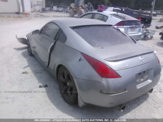 JN1AZ34D64T151053 - 2004 NISSAN 350Z COUPE GRAY photo 3