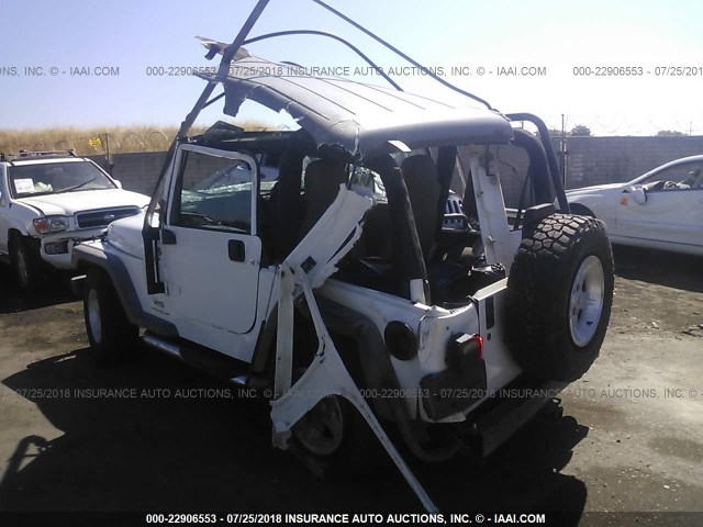 1J4FA49S75P316765 - 2005 JEEP WRANGLER / TJ SPORT WHITE photo 3