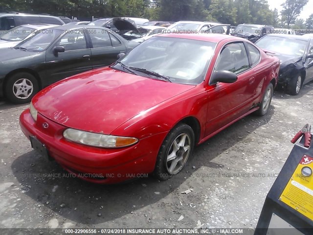 1G3NL12E43C103727 - 2003 OLDSMOBILE ALERO GL RED photo 2