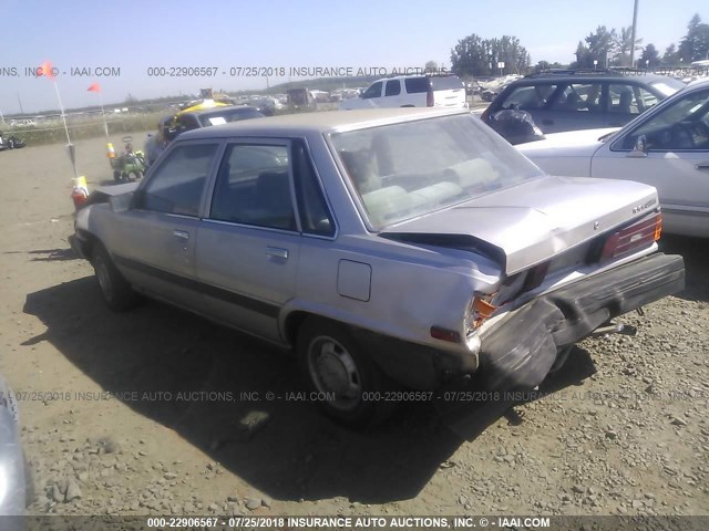 JT2SV12E7F0256825 - 1985 TOYOTA CAMRY DLX SILVER photo 3