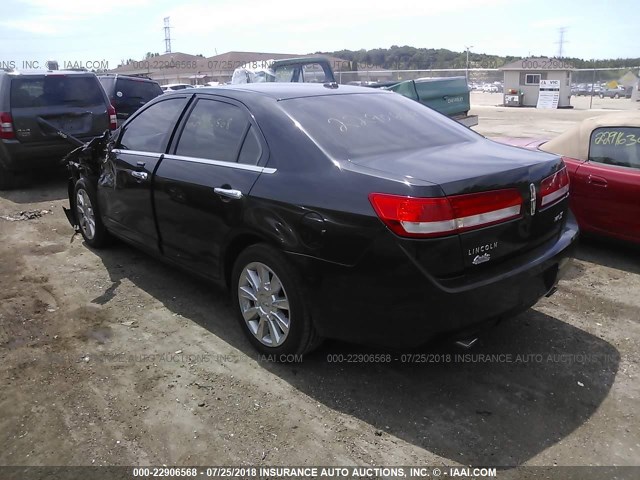 3LNHL2GC8CR832644 - 2012 LINCOLN MKZ 黑色 照片 3