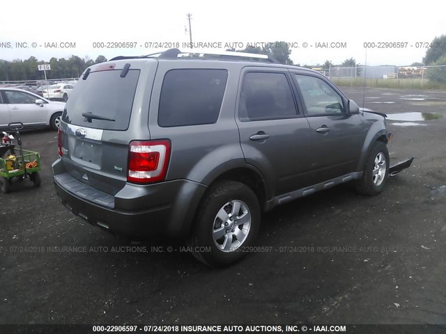 1FMCU9EG4AKB89832 - 2010 FORD ESCAPE LIMITED GRAY photo 4