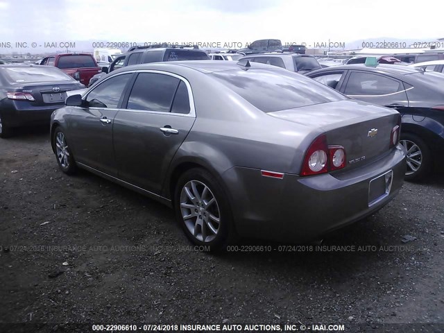 1G1ZE5E03CF196816 - 2012 CHEVROLET MALIBU LTZ 棕色 照片 3