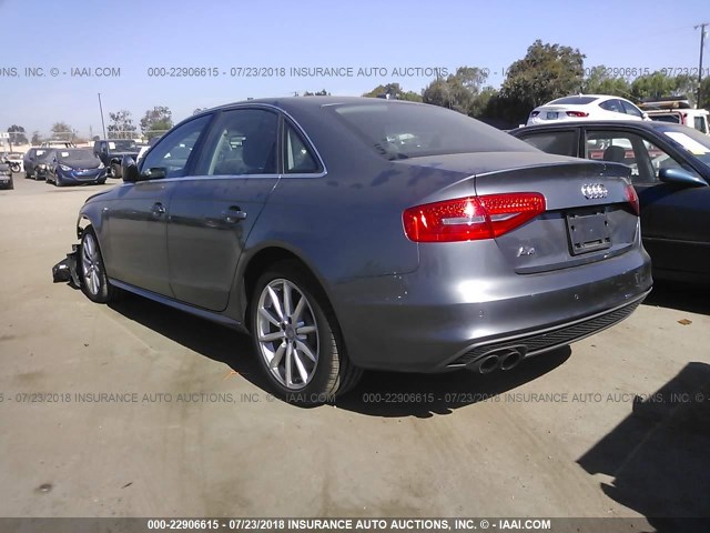 WAUEFAFL4EN032579 - 2014 AUDI A4 PREMIUM PLUS GRAY photo 3