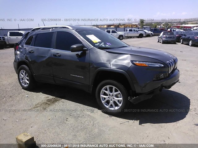 1C4PJMLB3JD578300 - 2018 JEEP CHEROKEE LATITUDE PLUS GRAY photo 1