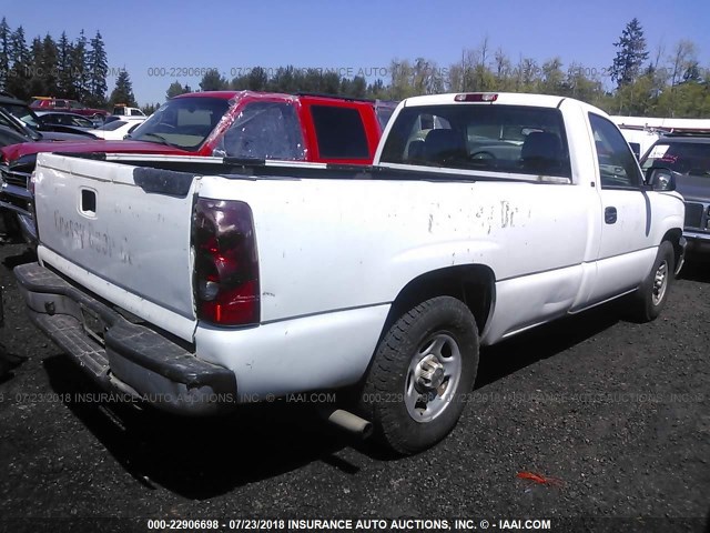 1GCEC14X53Z134089 - 2003 CHEVROLET SILVERADO C1500 WHITE photo 4