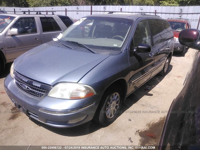 2FMDA5245XBB75506 - 1999 FORD WINDSTAR SE BLUE photo 2