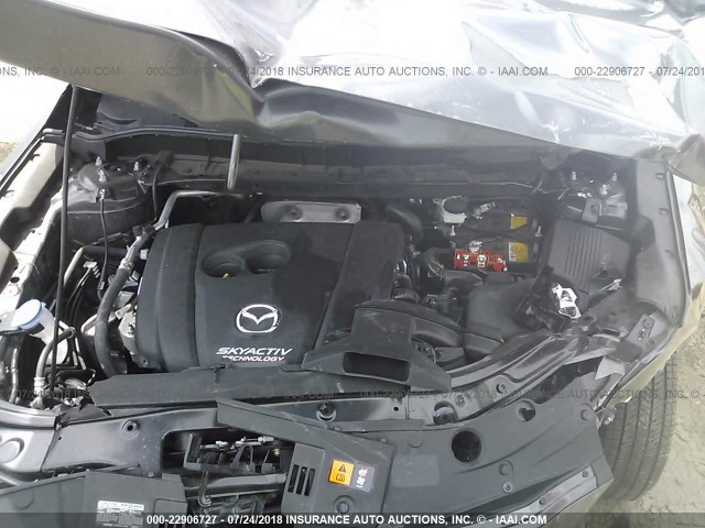 JM3KFACL9H0149089 - 2017 MAZDA CX-5 TOURING GRAY photo 10